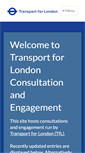 Mobile Screenshot of consultations.tfl.gov.uk